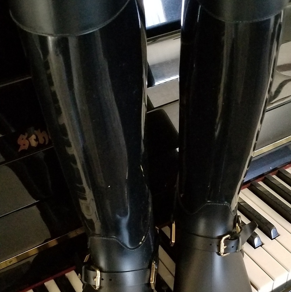 Jimmy Choo Cheshire Stirrup Strap Rain Boots